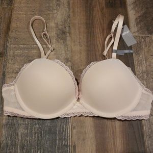 NWT American Eagle Aerie Brooke Mesh Bra 34B Nude